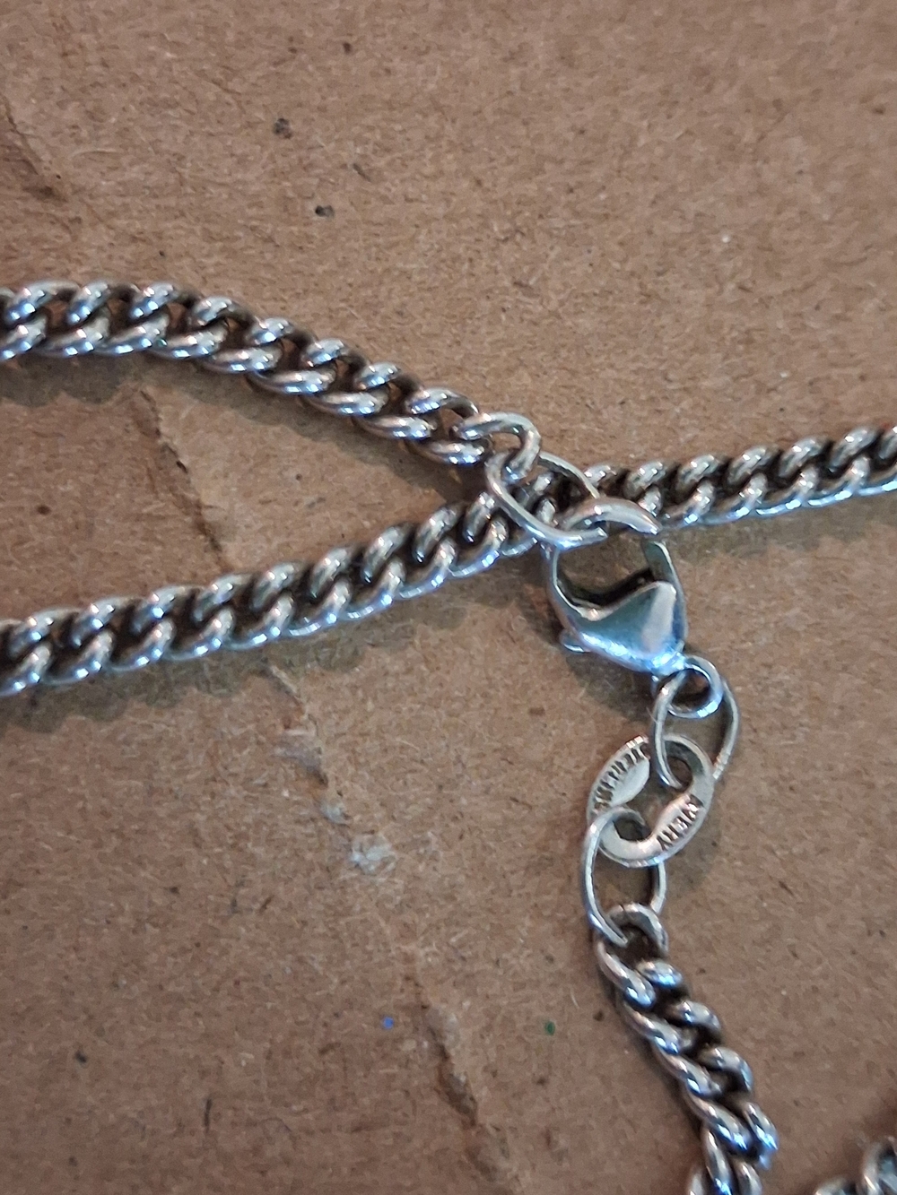James Avery 925 Silver Mom Baby Necklace Pendant Necklace 24" Chain - Picture 9 of 10